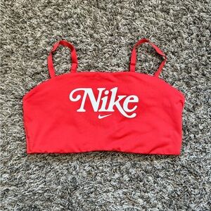 Nike bandeau Red sports bra